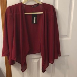 Burgundy / wine dressy shrug